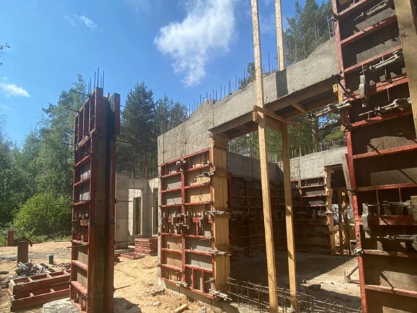 МЩ Опалубка стен S=450м2 h=3.9 м Частный дом ( Май 2023 г. )